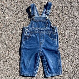 Tommy Hilfiger Vtg 2000 Y2K Blue Denim Jean Carpenter Bib Overalls Youth (6-12M)